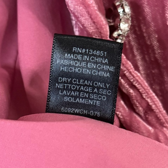 WAYF Pink Crushed Velvet Blazer XS - Picture 4 of 6